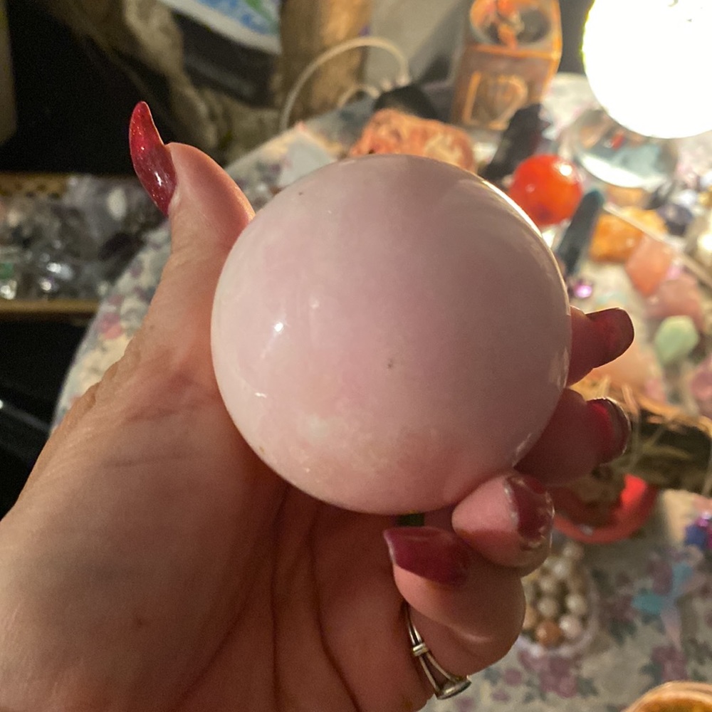 Pink Opal Sphere - Picture 2 of 4